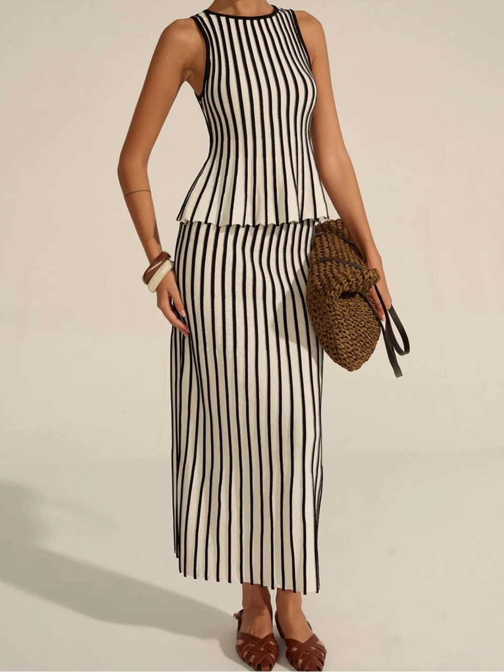 Commense Striped Knit Co-ord Set Size Small NWT - Picture 5 of 13